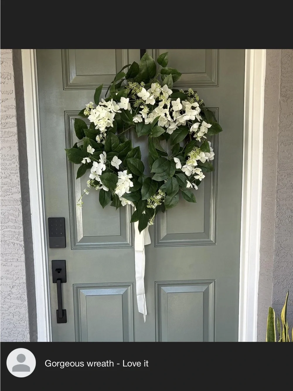 Hydrangea Wreath Cream - Threshold™ designed with Studio McGee
